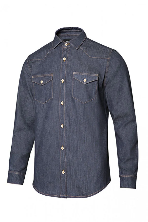 M OFFERTA Camicia denim stretch da uomo