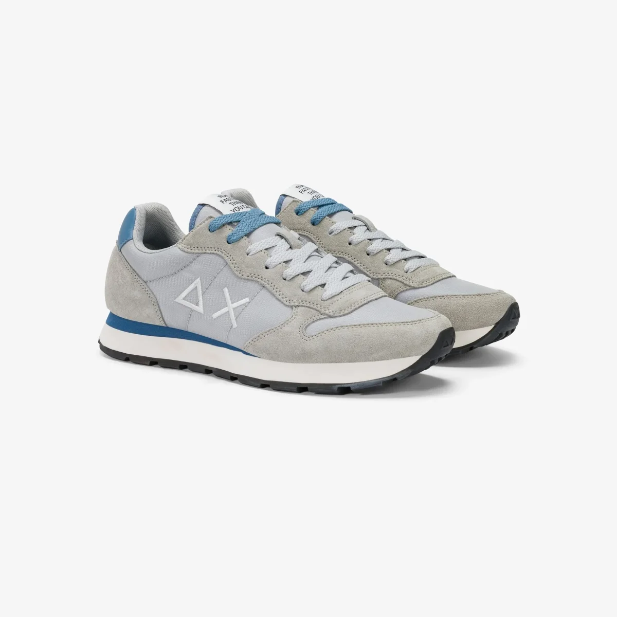 Sneaker Tom in nylon e suede grigio chiaro - immagine 2