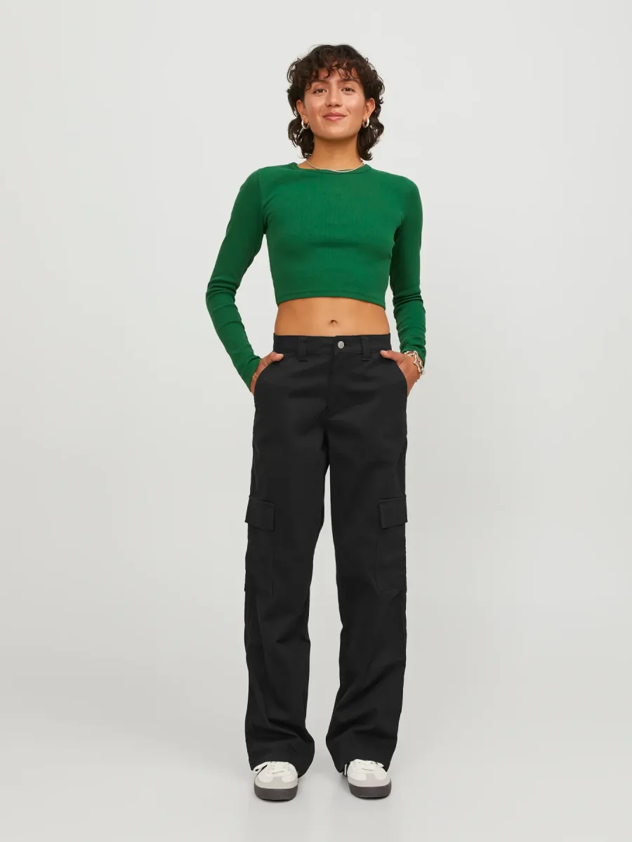 JXKENDAL PANTALONE CARGO NERO - immagine 3