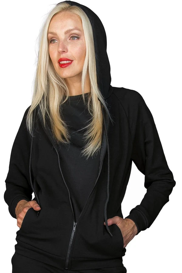 Felpa Zip Cappuccio