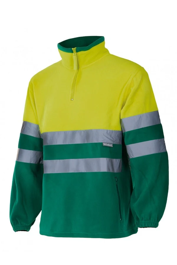 Pile alta visibilità bicolor Zip Collo - immagine 5