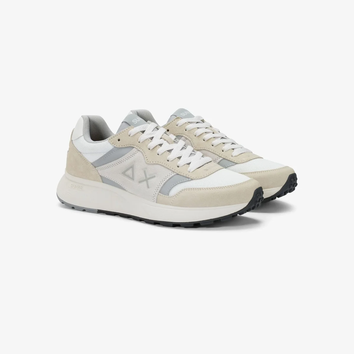 Sneaker Sun Daddy in suede e nylon bianco - immagine 2